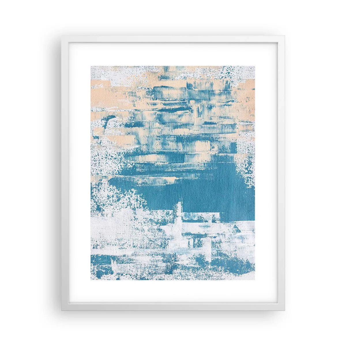 Affisch i vit ram - Genom istapp - 40x50 cm