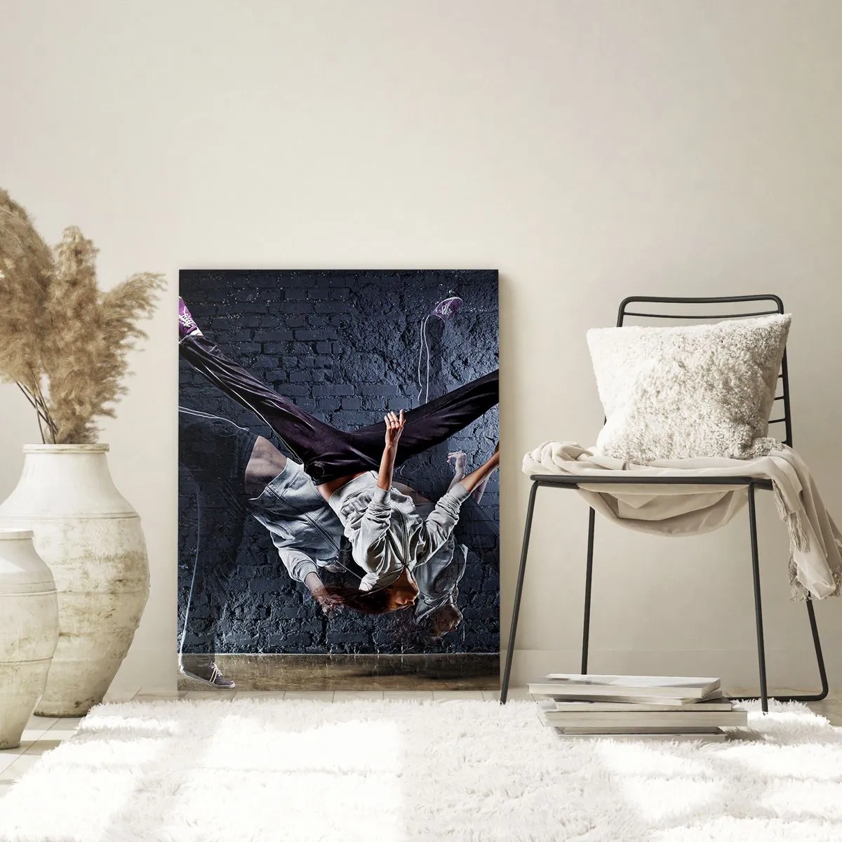 Glastavla - Bild på glas - Gatans stjärna - 50x70 cm