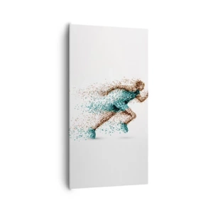 Canvastavla - Bild på duk - Livet är ett lopp - 65x120 cm