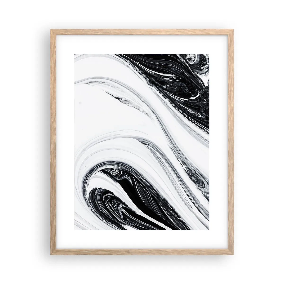 Affisch i ram av ljusek - Motsatskombination - 40x50 cm