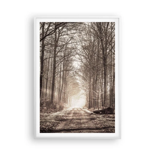 Affisch i vit ram - Skogens domkyrka - 70x100 cm