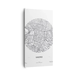 Canvastavla - Bild på duk - Madrids anatomi - 65x120 cm