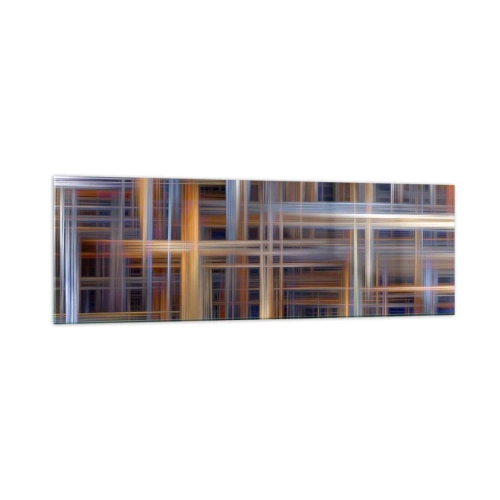 Glastavla - Bild på glas - Vävd av ljus - 160x50 cm