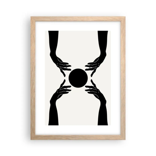 Affisch i ram av ljusek - Ett hemligt tecken - 30x40 cm