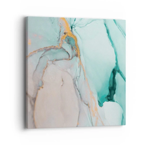 Canvastavla - Bild på duk - Formernas och färgernas dans - 40x40 cm