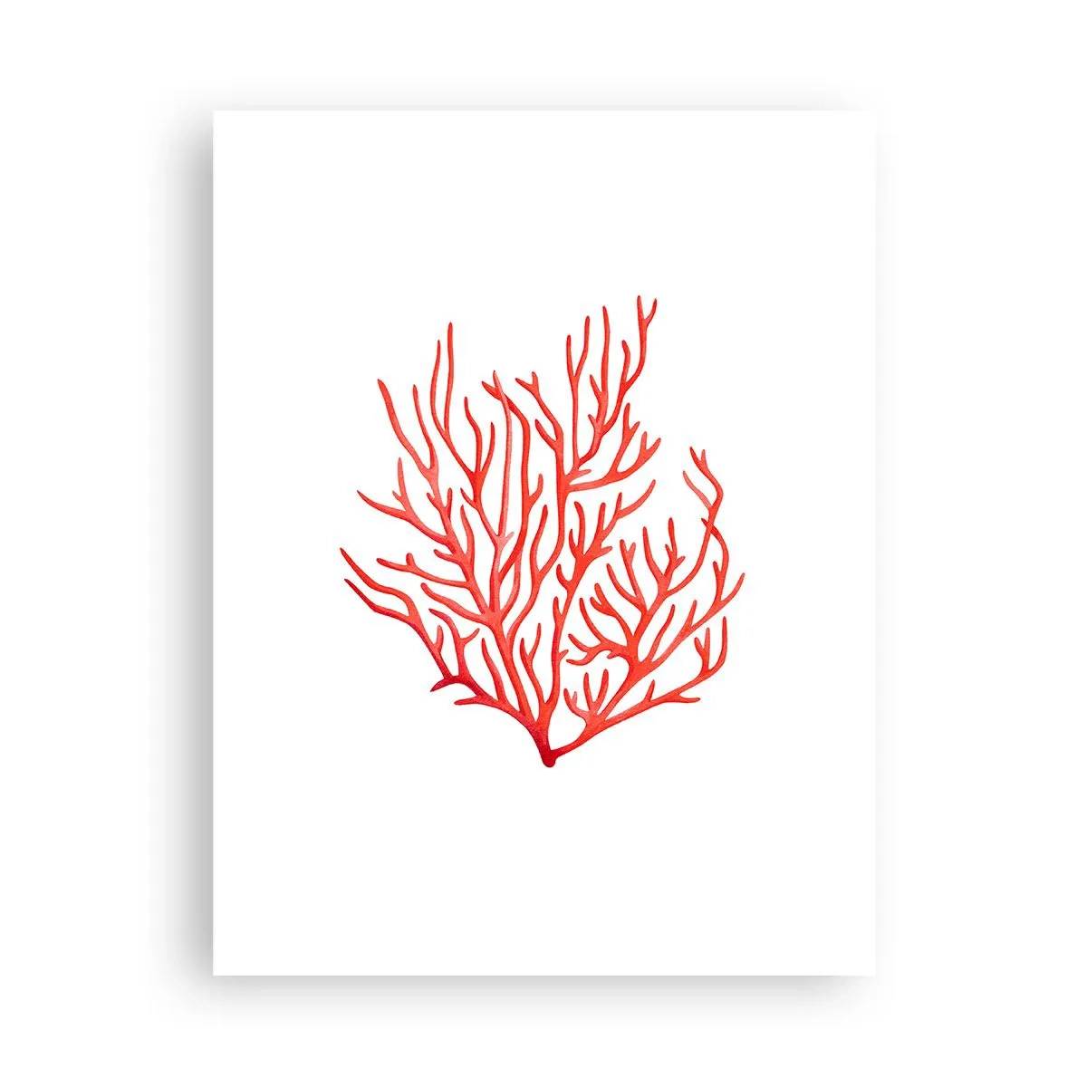 Affisch - Filigran av korall - 30x40 cm