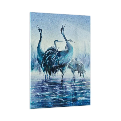 Glastavla - Bild på glas - Morgonmöte - 50x70 cm