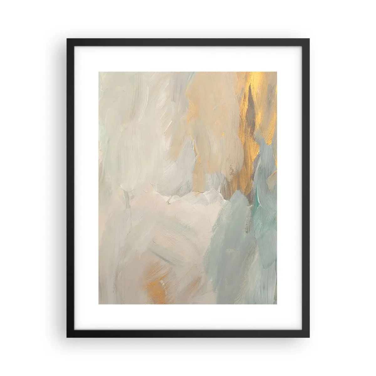 Affisch i svart ram - Abstraktion - ett land av mildhet - 40x50 cm