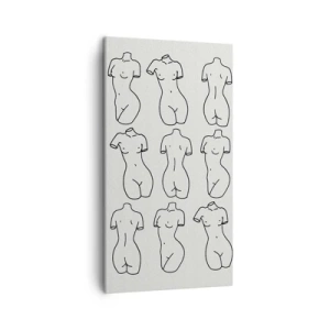 Canvastavla - Bild på duk - Endast Venus - 45x80 cm