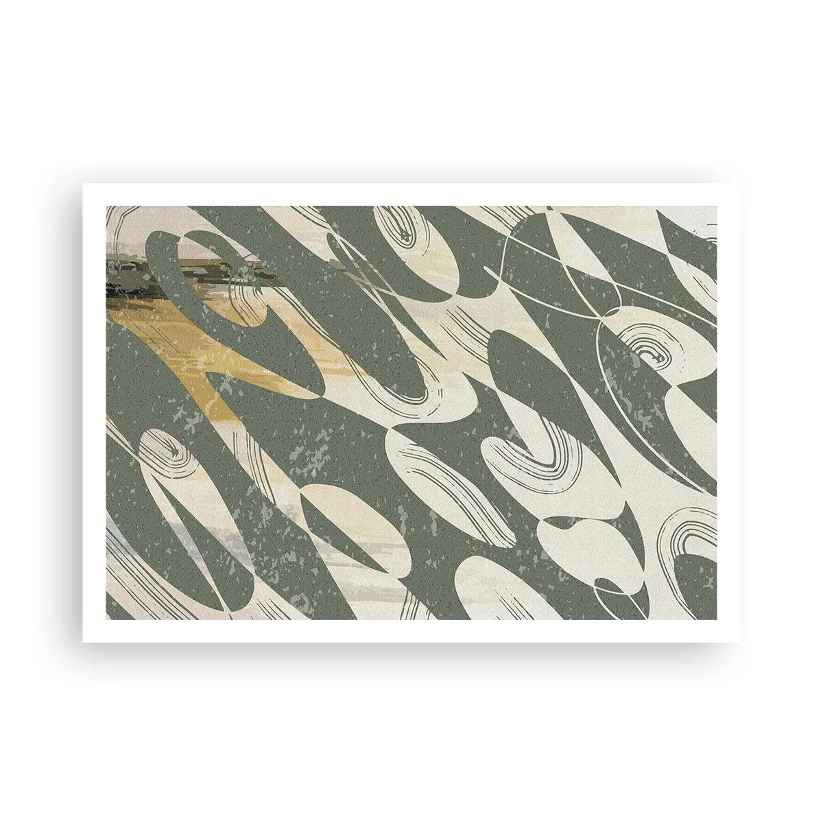 Affisch - Rytmisk abstraktion - 100x70 cm