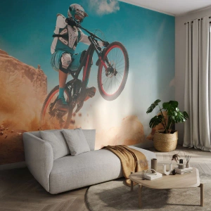 Fototapet Premium Canvas - Cykelgalning - Cykel, Fart, Idrottstävlingar - 350x256 cm