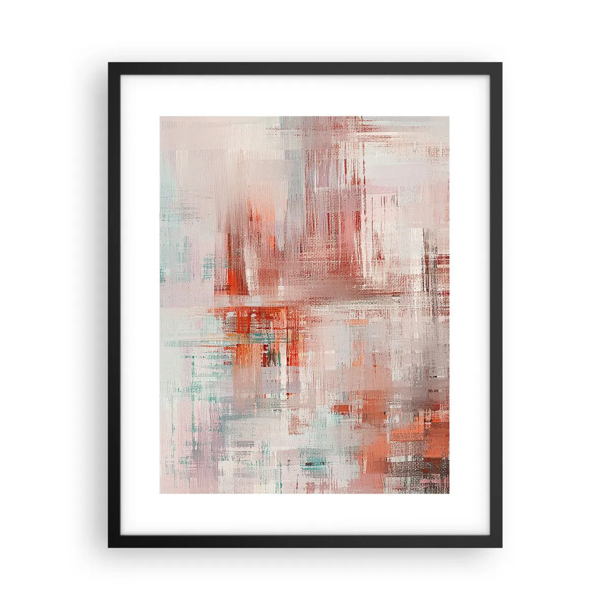 Affisch i svart ram - Dimmigt. Rosa - 40x50 cm