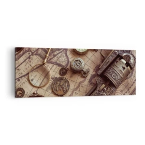 Canvastavla - Bild på duk - Äventyret kallar - 140x50 cm