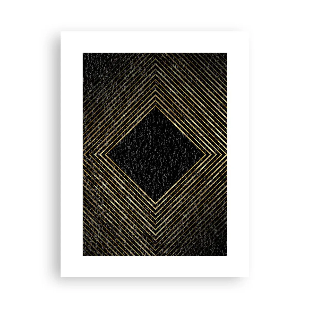Affisch - Geometri i glamourstil - 30x40 cm