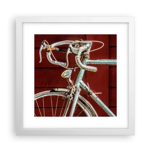 Affisch i vit ram - Skapad för segrar - 30x30 cm