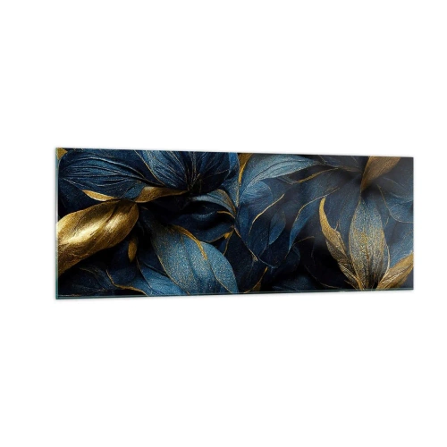 Glastavla - Bild på glas - Fodrad med guld - 140x50 cm
