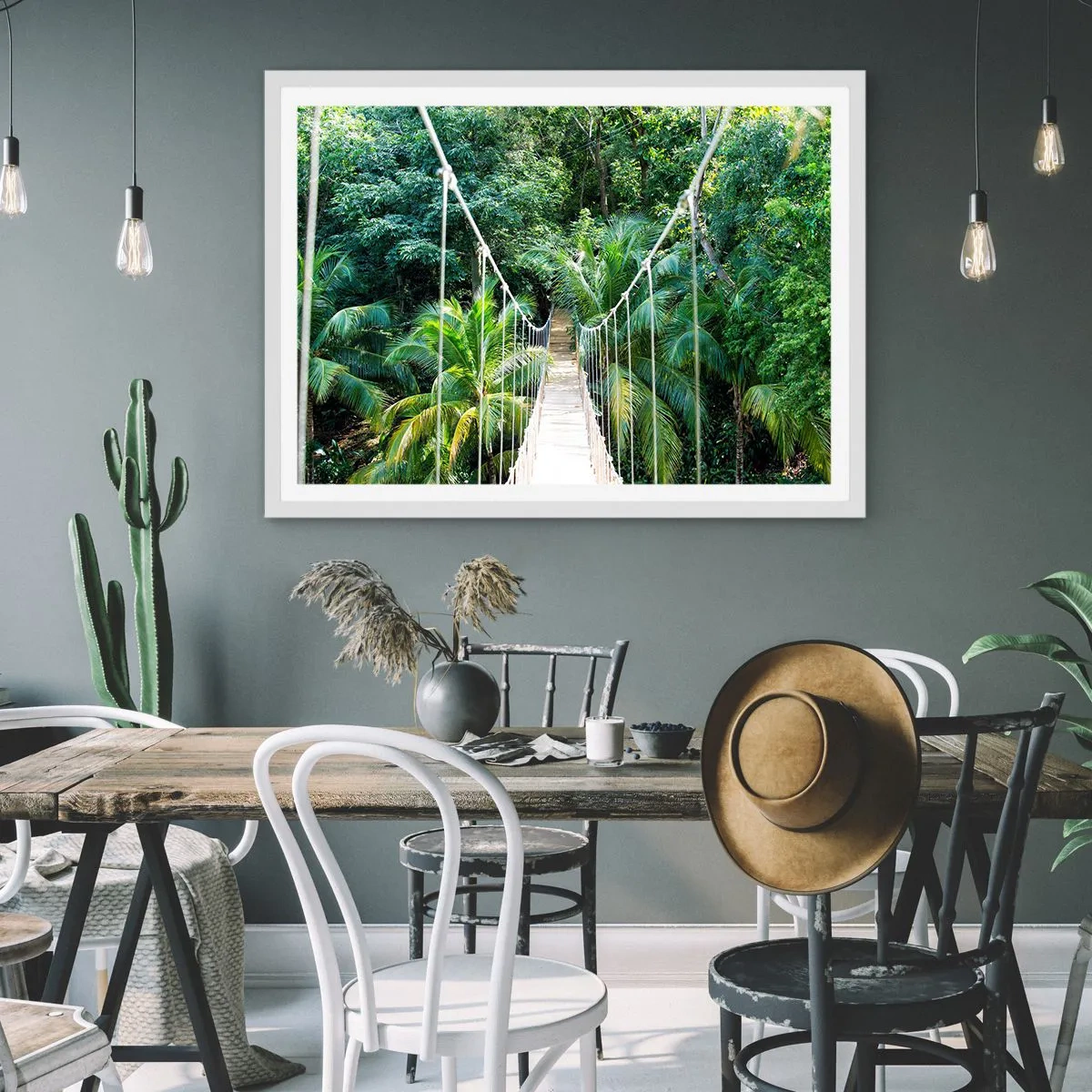 Affisch i vit ram - Welcome to the jungle! - 40x30 cm