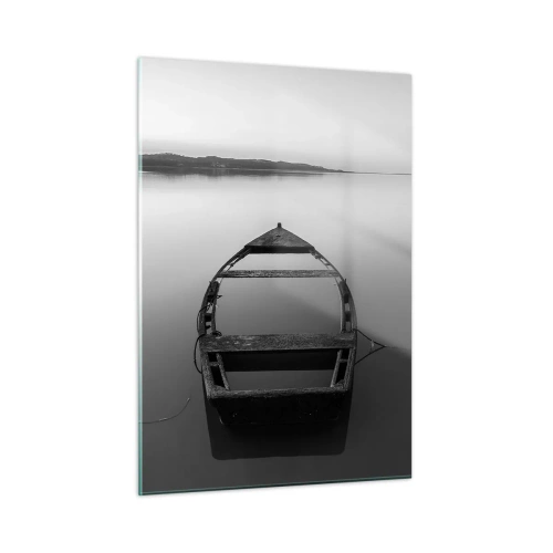 Glastavla - Bild på glas - Längtan och melankoli - 50x70 cm
