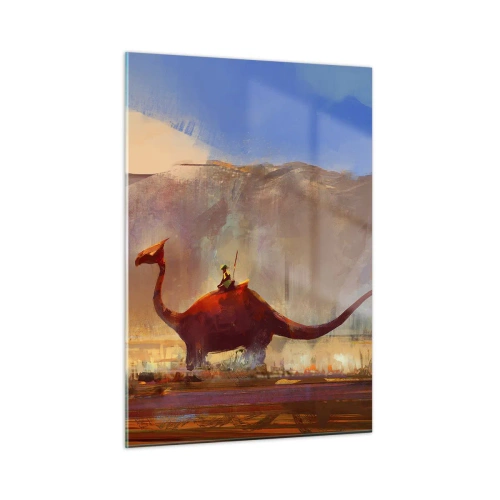 Glastavla - Bild på glas - Om de inte dött ut - 50x70 cm