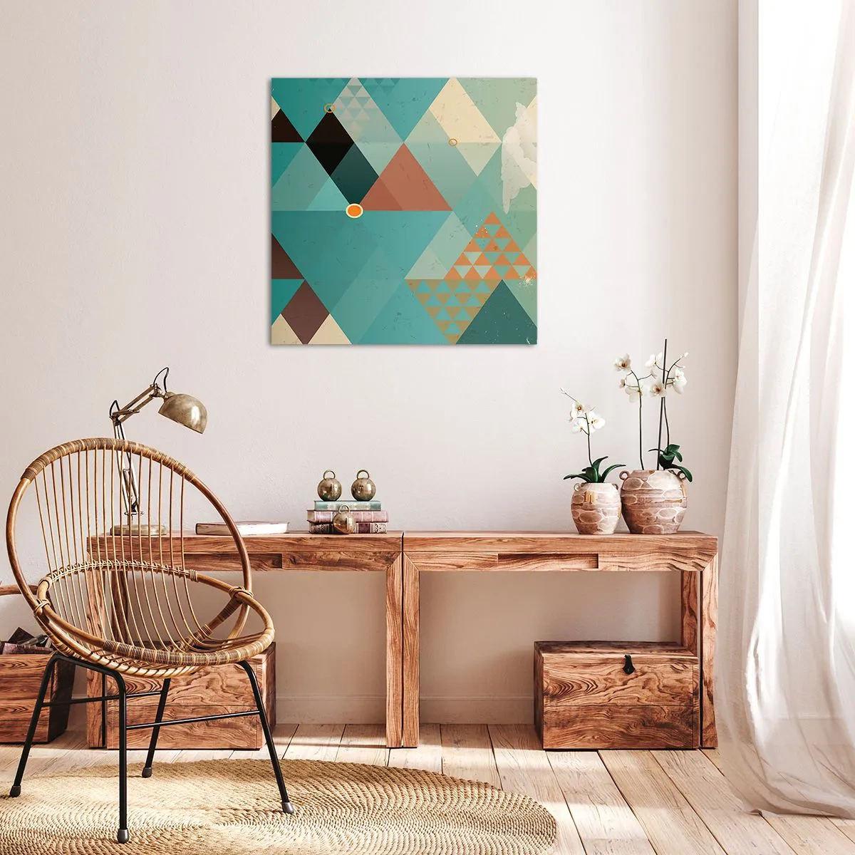 Canvastavla - Bild på duk - Mångfaldens enighet, enighetens mångfald - 30x30 cm