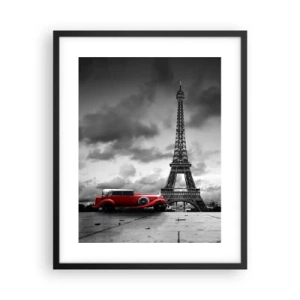 Affisch i svart ram - Inte så länge sedan i Paris - 40x50 cm