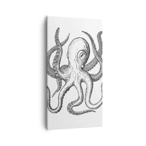 Canvastavla - Bild på duk - Dansar med vågorna - 55x100 cm