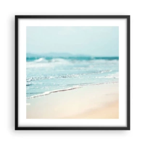 Affisch i svart ram - Värme och brus - 50x50 cm