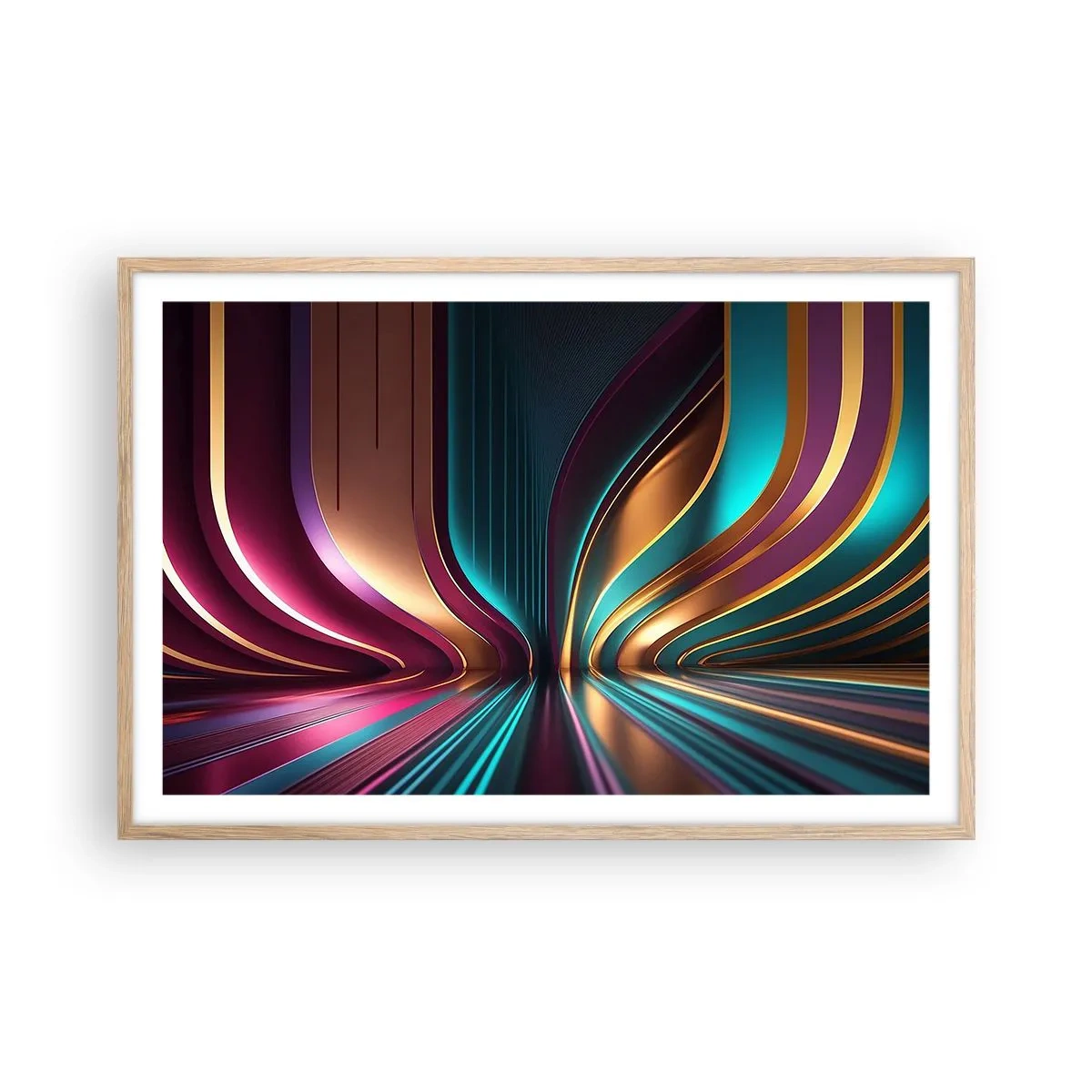 Affisch i ram av ljusek - Ljusets arkitektur - 91x61 cm