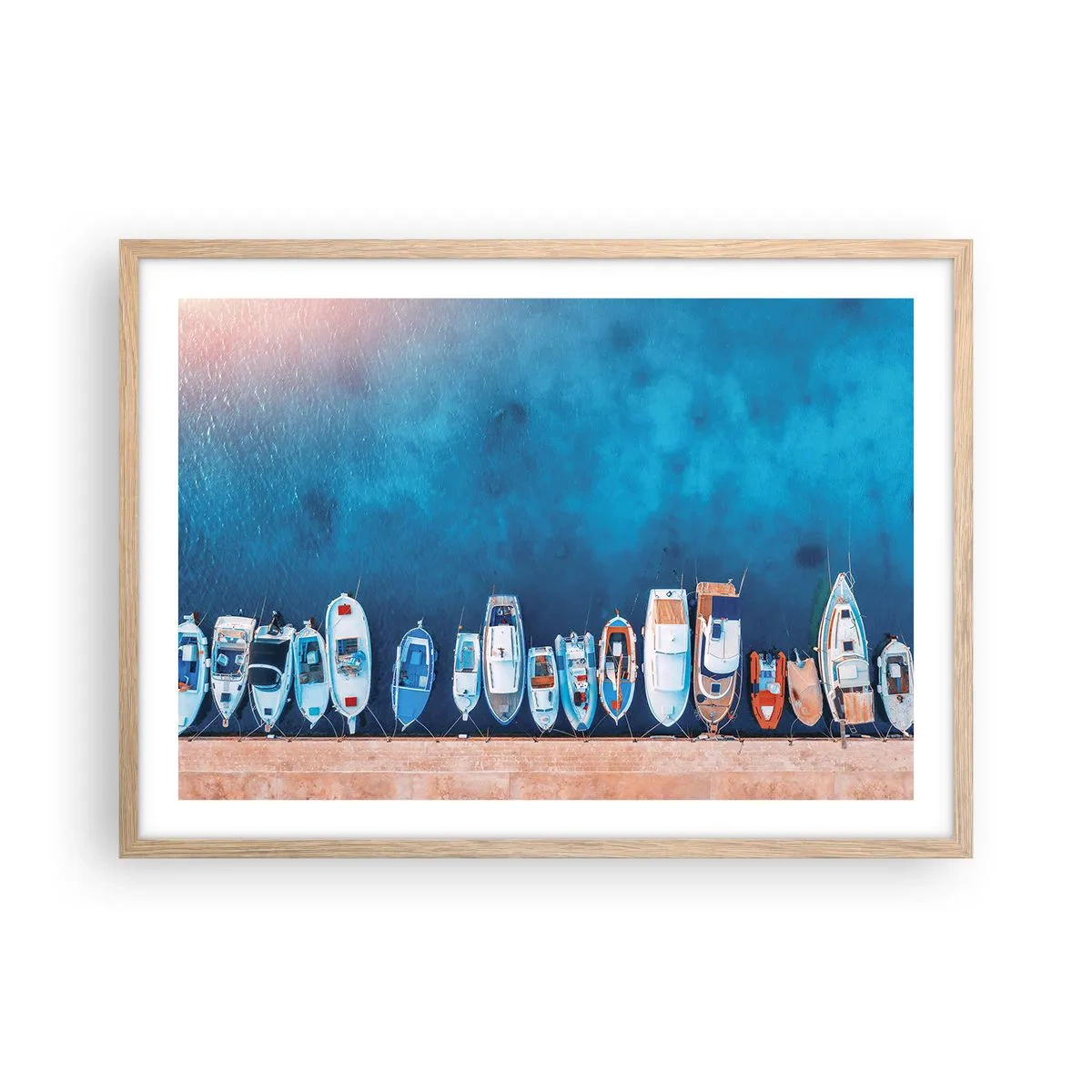 Affisch i ram av ljusek - I en rad - 70x50 cm