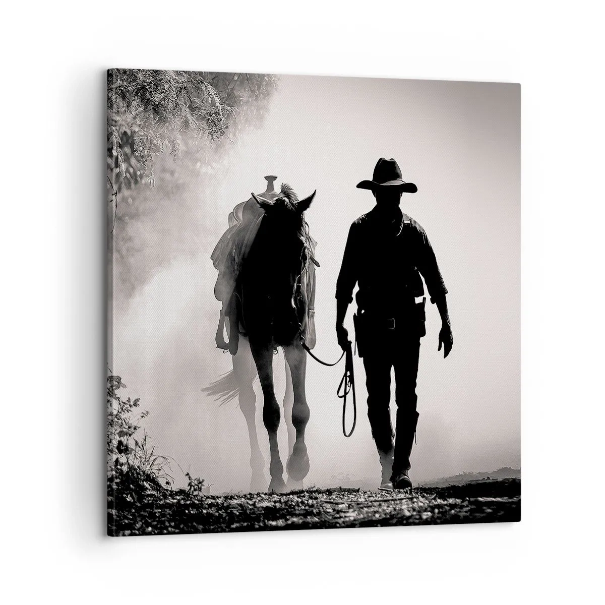 Canvastavla - Bild på duk - En morgon i Texas - 60x60 cm