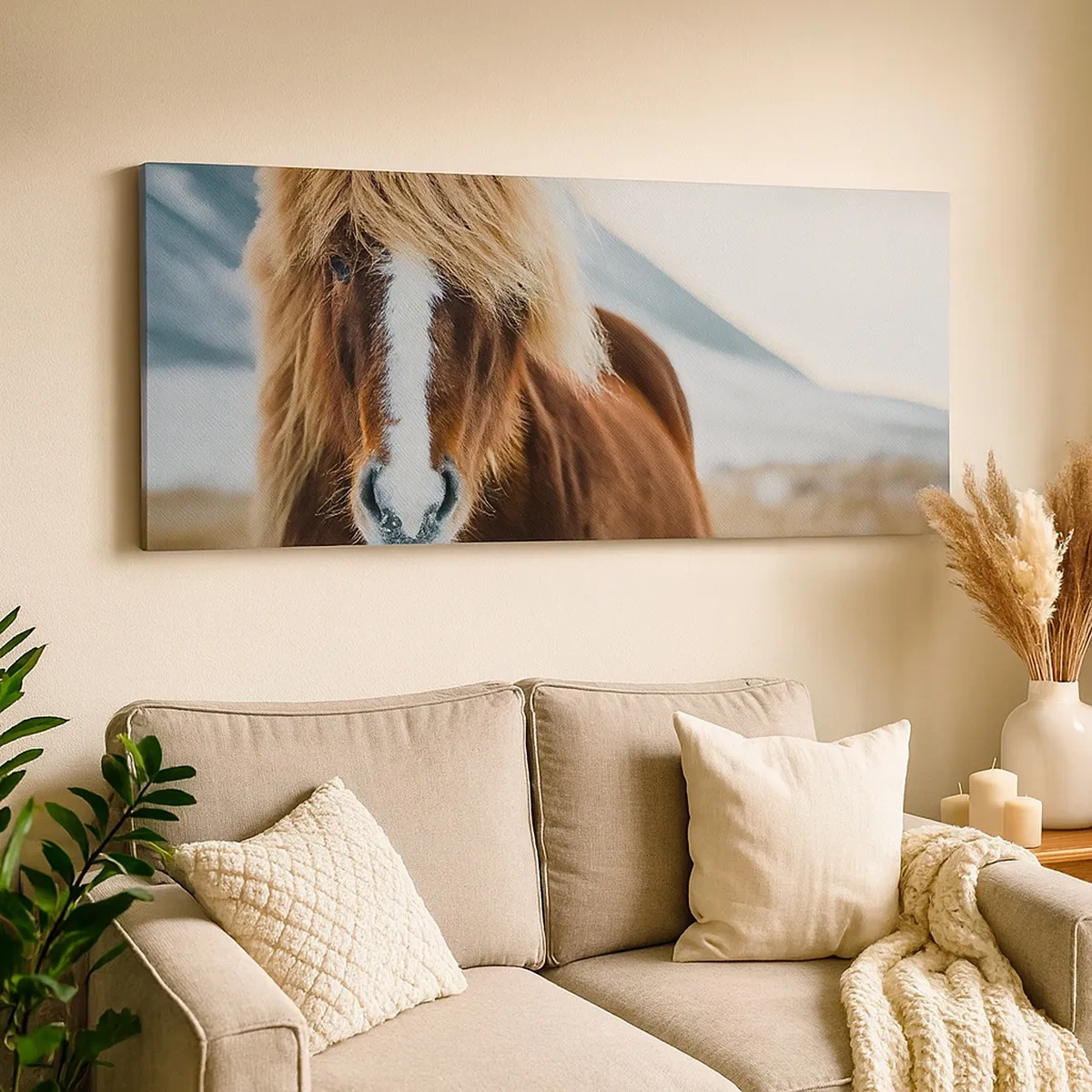 Canvastavla - Bild på duk - Känner du friheten? - 30x30 cm