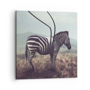 Canvastavla - Bild på duk - Akta! Fel - 70x70 cm