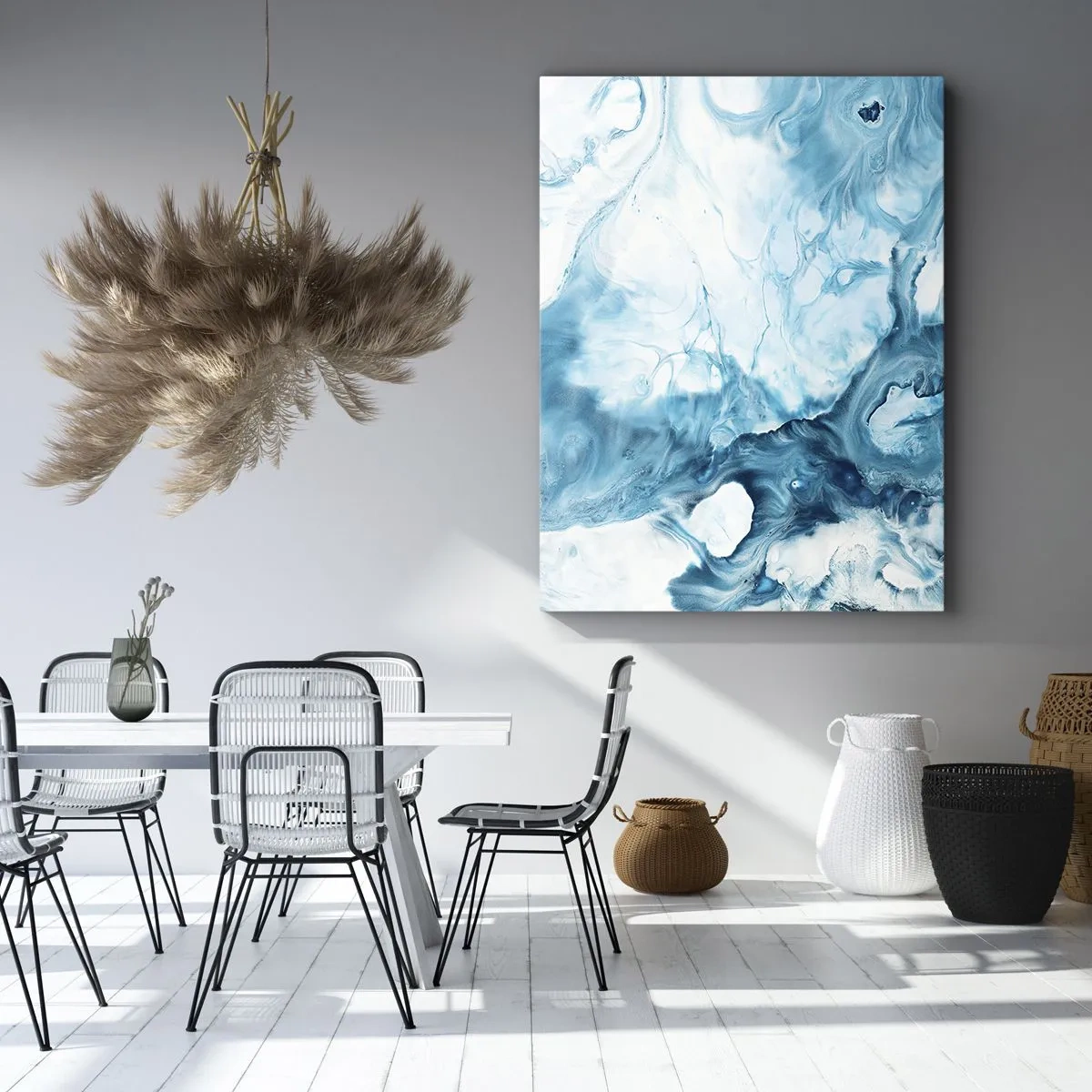 Canvastavla - Bild på duk - Blåhetens konsert - 50x70 cm