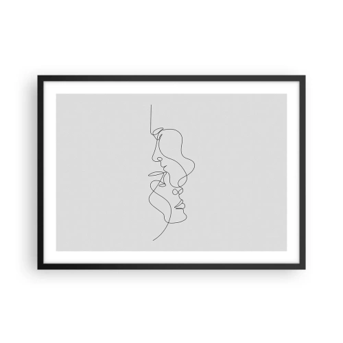 Affisch i svart ram - Sentimentala lustens glöd - 70x50 cm