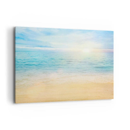 Canvastavla - Bild på duk - Det stora blåa - 100x70 cm