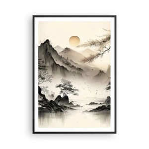 Affisch i svart ram - Orientens unika charm - 70x100 cm
