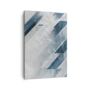 Canvastavla - Bild på duk - Tredimensionell komposition – gråhetens rörelse - 70x100 cm