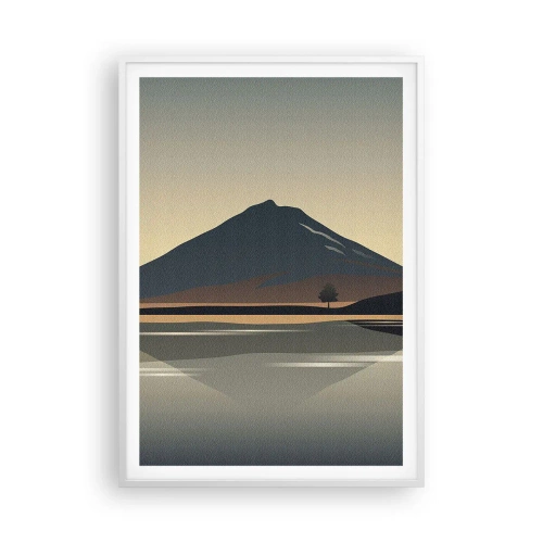 Affisch i vit ram - Spegelbild - 70x100 cm