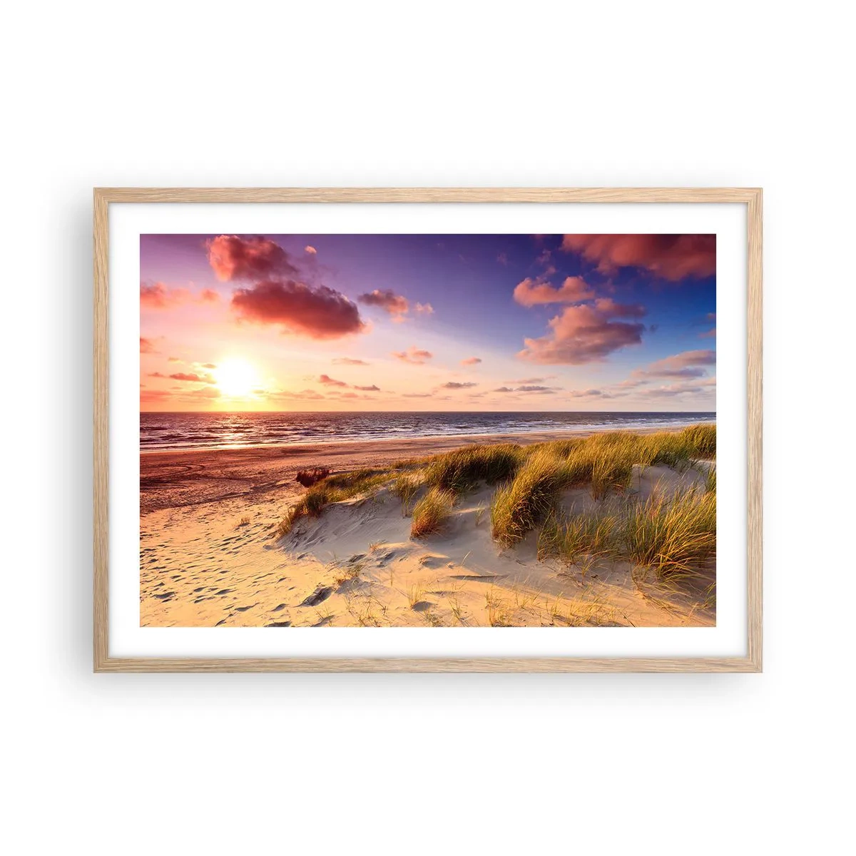 Affisch i ram av ljusek - Luften luktar sommar - 70x50 cm