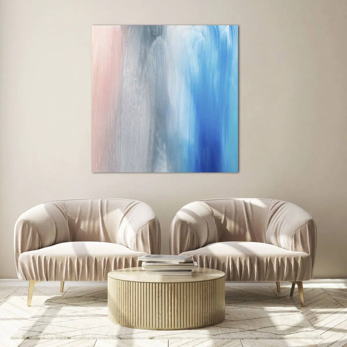 Glastavla - Bild på glas - Element: luft - 50x50 cm