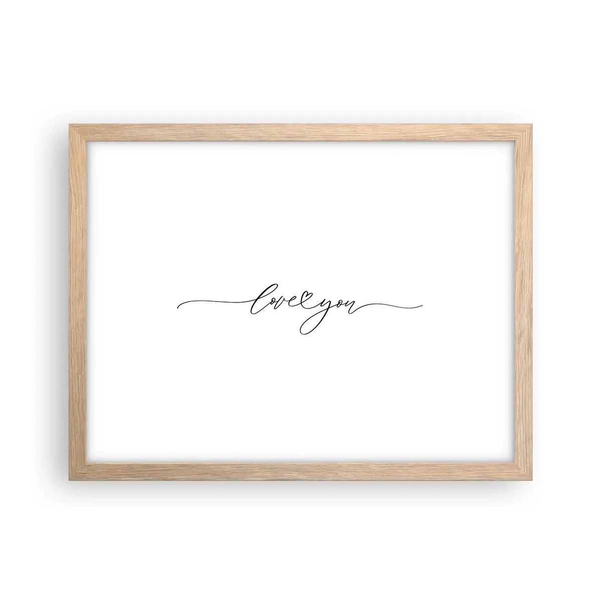 Affisch i ram av ljusek - Svart på vitt - 40x30 cm