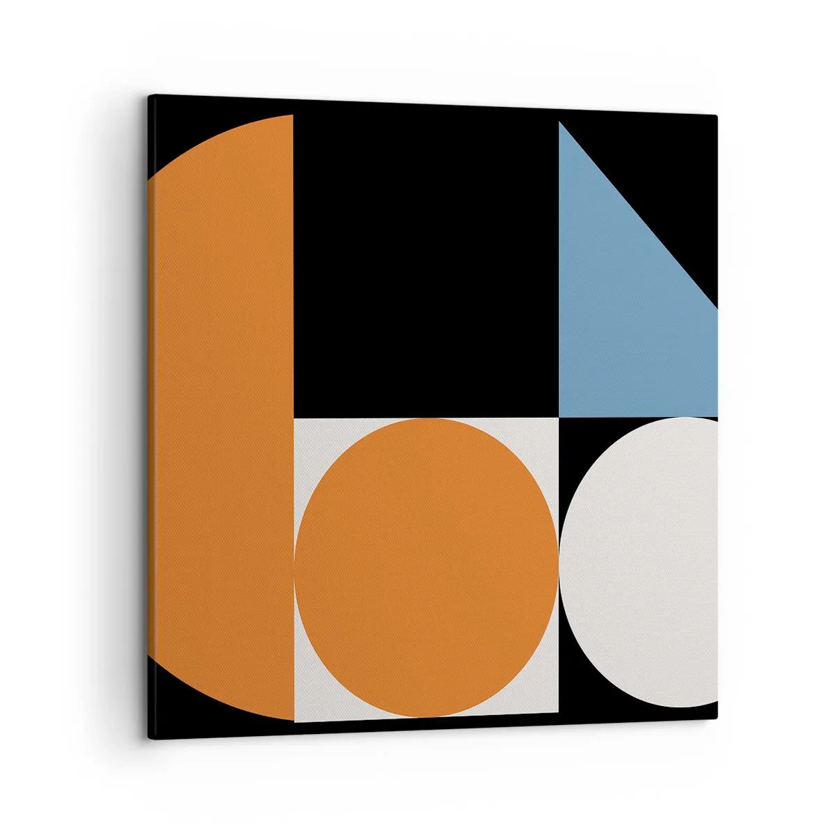 Canvastavla - Bild på duk - Geometriska figurer - 50x50 cm