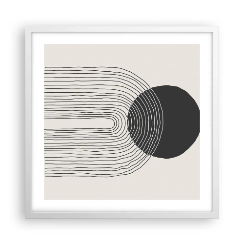 Affisch i vit ram - Darr och säkerhet - 50x50 cm