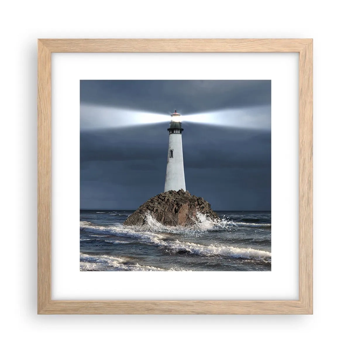 Affisch i ram av ljusek - Här...här...här! - 30x30 cm