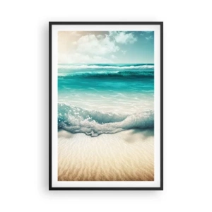 Affisch i svart ram - Lugnet i havet - 61x91 cm