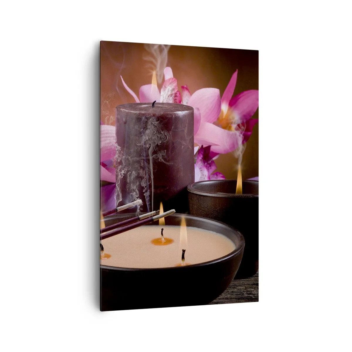 Canvastavla - Bild på duk - Rensa hjärnan, lugna ner kroppen - 80x120 cm