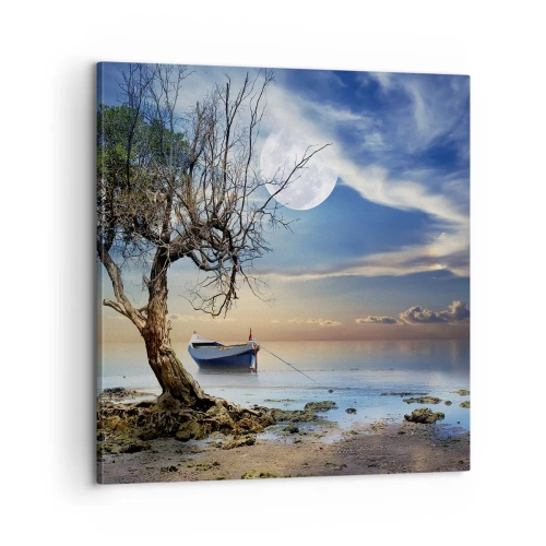 Canvastavla - Bild på duk - Är det slut eller början? - 60x60 cm