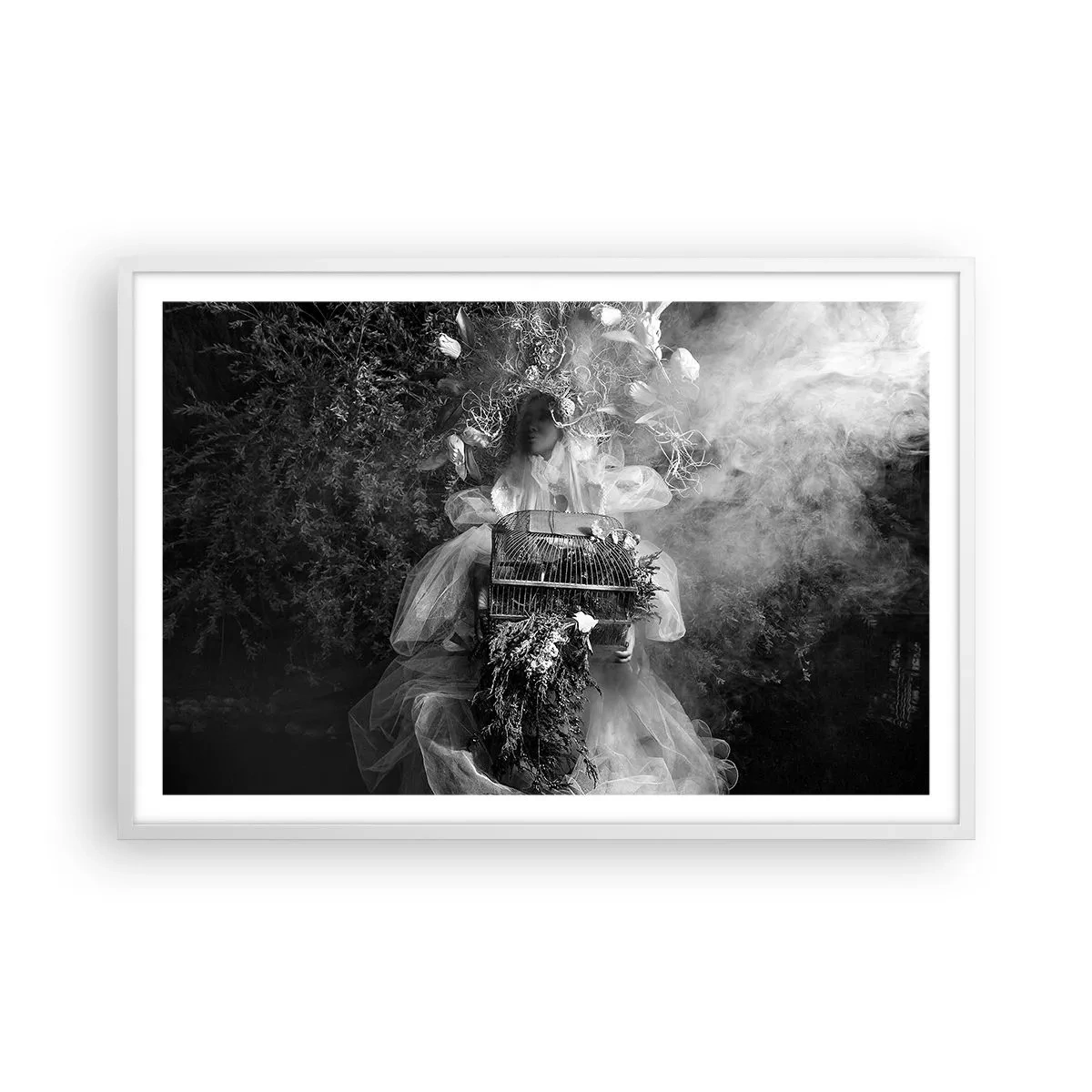 Affisch i vit ram - Bara Moder - Natur - 91x61 cm
