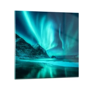 Glastavla - Bild på glas - Nordens underverk - 30x30 cm