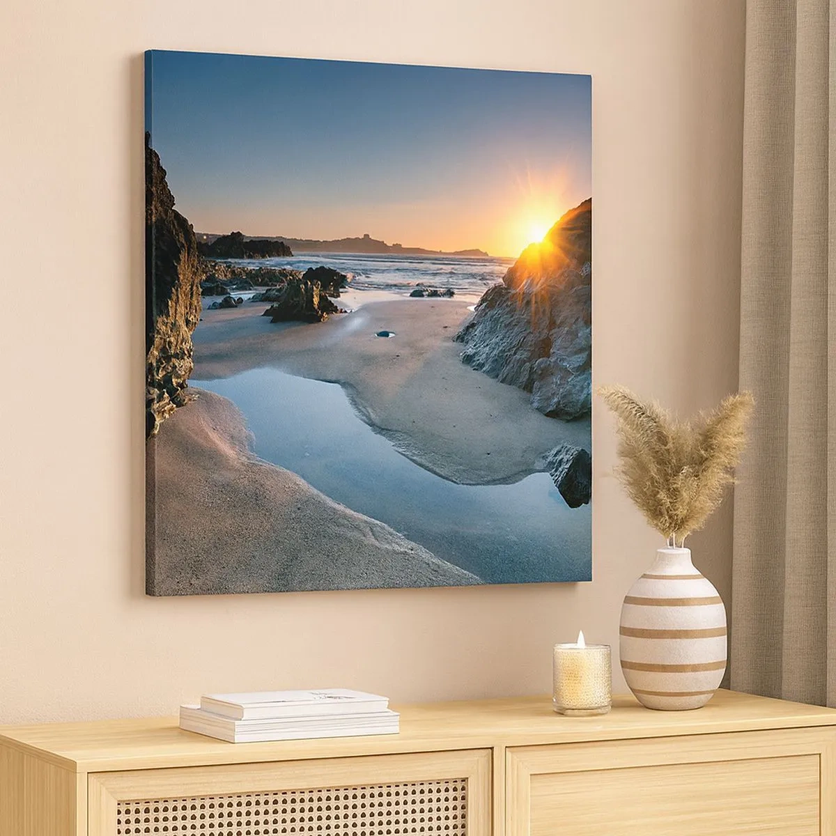 Canvastavla - Bild på duk - Orörd av människan - 30x30 cm